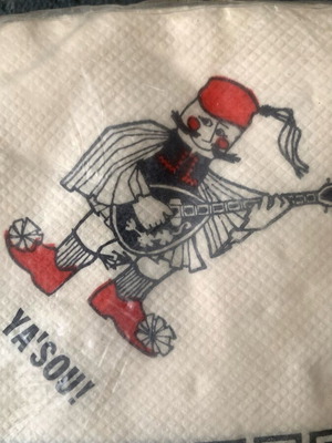 Old napkins sealed, like new