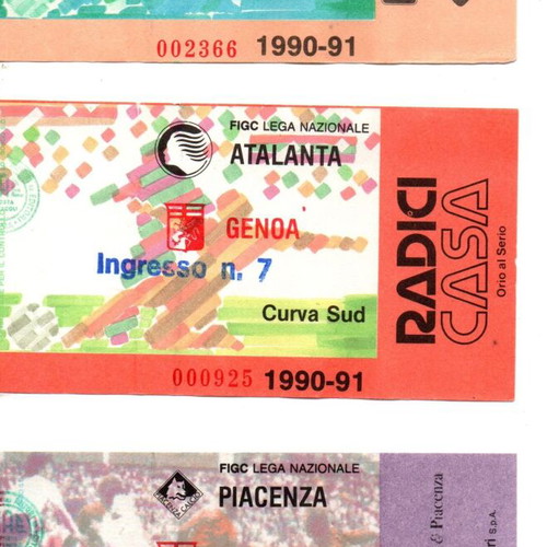 Italy Campionato football tickets 1991-1995 new collection of 9