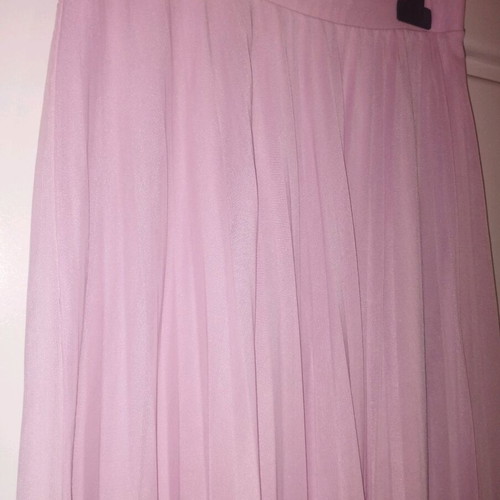 Bershka pink pleated skirt like new, size L