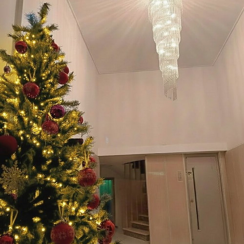 Crystal chandelier used, 1.5 m height