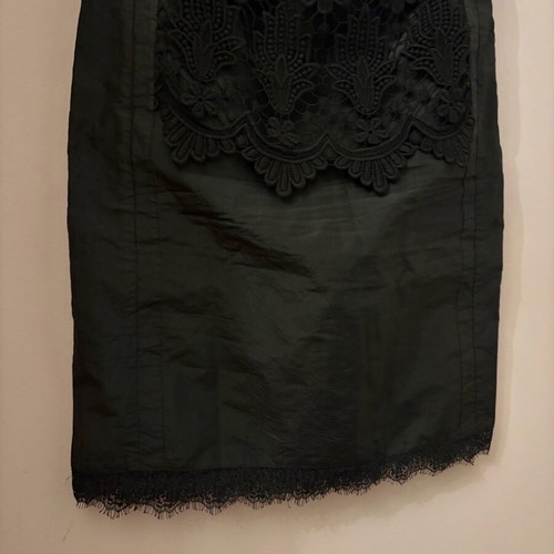 Christian Lacroix silk velvet lace dress like new, black