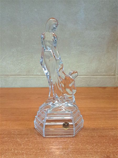  RCR Royal Crystal Rock "Mother & Child" Figurine 25,2cm Italy Vintage #00934