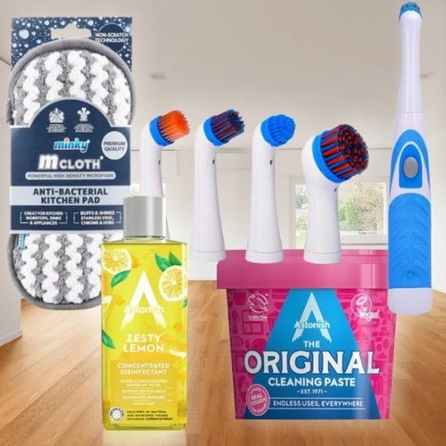 QueenSonic cleaning kit with electric brush and accessories