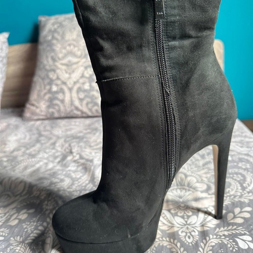 Sante Overknee boots used, black, size 37