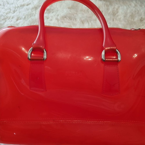Furla Candy handbag used with keychain