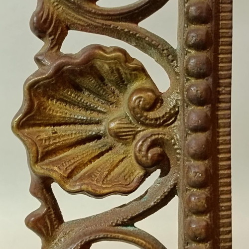 Solid brass frame used, large with carved designs