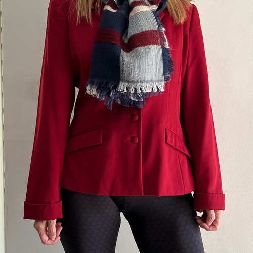 Cacharel jacket like new, burgundy, pure virgin wool