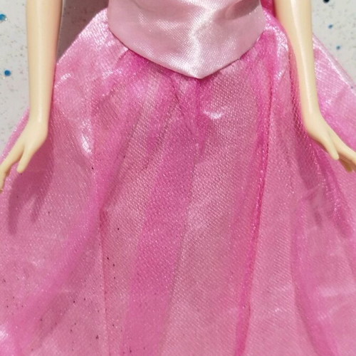 Barbie Pixie like new with pink satin and tulle gown