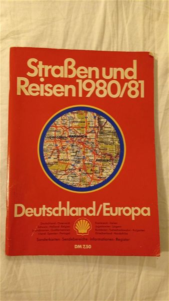  chartes VINTAGE RARE MAP DEUTSCHLAND/EUROPA 1980/81