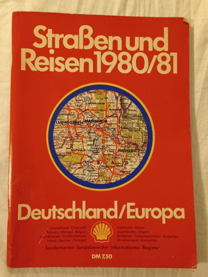 ΧΑΡΤΕΣ VINTAGE RARE MAP DEUTSCHLAND/EUROPA 1980/81 ΕΚΓ