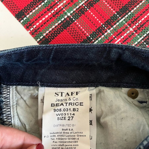Staff Jeans No 27 women's distressed blue used