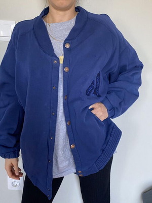 Trussardi jacket used, electric blue, size XL unisex