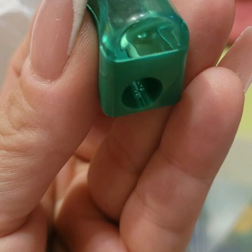Pencil sharpeners colorful plastic new with and without cap