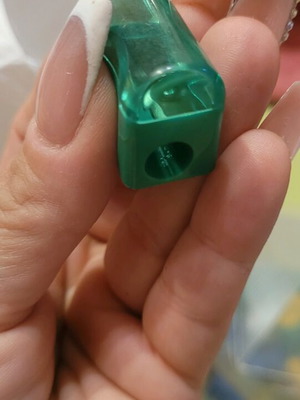Pencil sharpeners colorful plastic new with and without cap