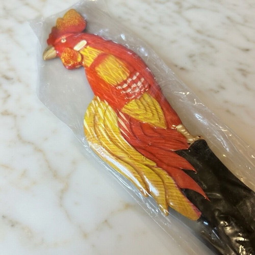 Vintage Shoe Horn in Rooster Shape New Red-Yellow