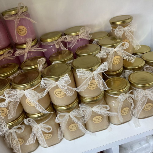 Body scrub with almond oil handmade, 150ml