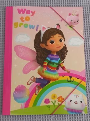 Gabby Dollhouse Elastic Folder like new, A4 size
