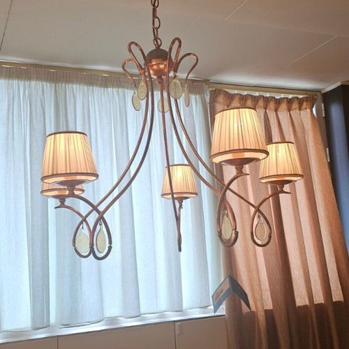 Ceiling lights new, 5-light chandelier and 4-light fixture