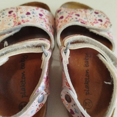 Plakton Baby Girls' Sandals Size 24 Used