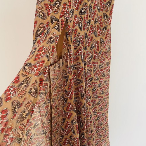 Nadia Rapti maxi dress medium, like new, brown multicolor