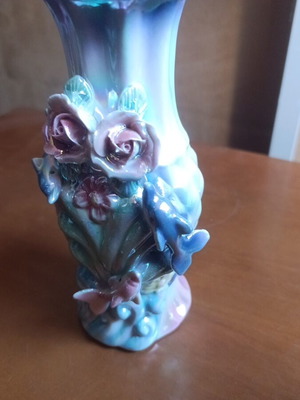 Mermaid Colour Vase 21cm like new