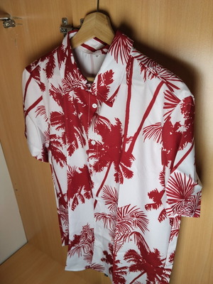 Men's summer shirt size M, new, red by A-Style