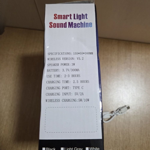 Multifunctional Smart LED Lamp G with Wireless Charging and Bluetooth Speaker
