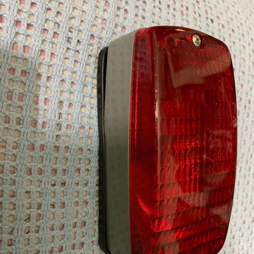 Retro car fog light new, 1970s packaging