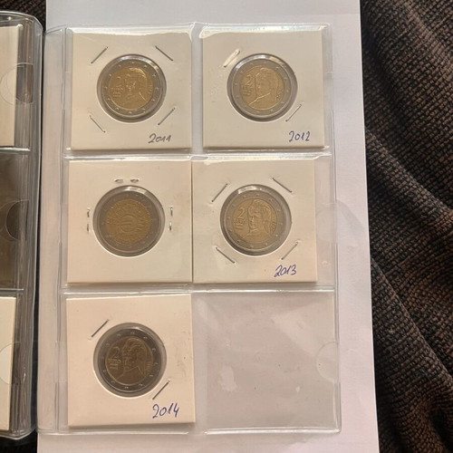 2 Euro Austria coin collection folder, 24 pieces 2002-2026