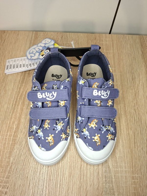 Bluey Unisex Kids Sneakers Size 31 with Leather Insole and Organic Cotton