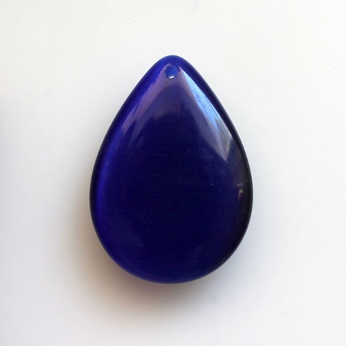 Cat's Eye pendant making set 10 pieces new, 50x35mm