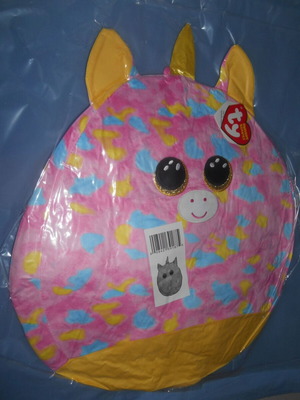 Ty Squishy Beanies Unicorn Colorful 35cm new