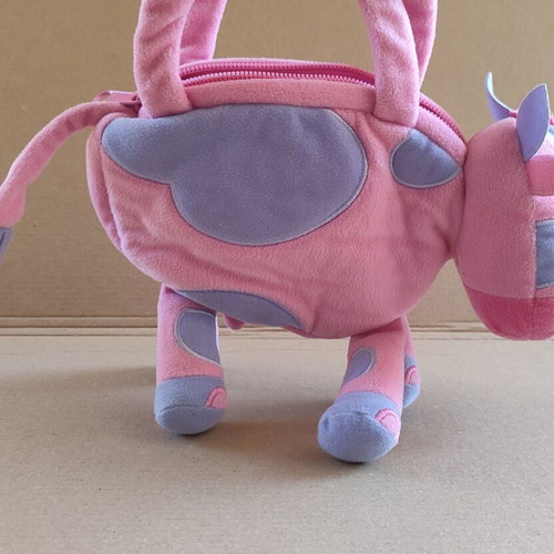 Cow-shaped children's bag Next like new, pink and purple