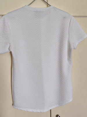 Rebel white shirt with design like new, size L