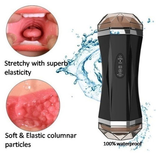 Men Masturbator with Vibration and Earphones, New