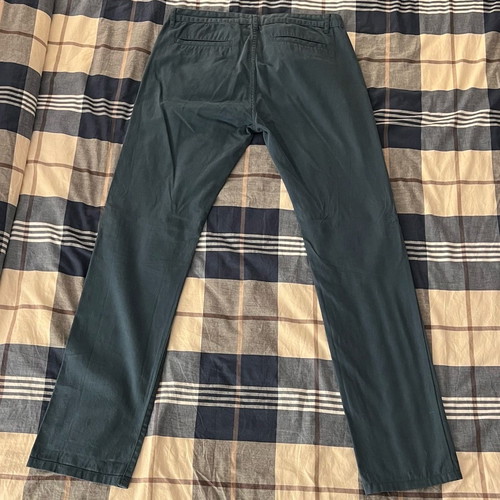 Men's chino pants blue gray used, size UK W34 L34