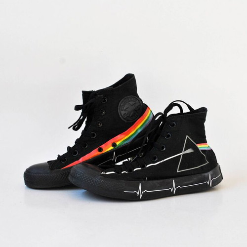 Converse Chuck Taylor All Star Pink Floyd 2008 high tops used, size 38