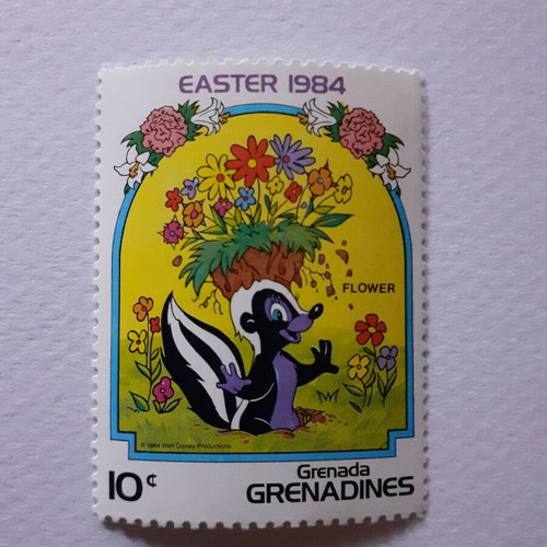 Grenada Grenadines Walt Disney Easter 1984 Stamp Set 7 Mint