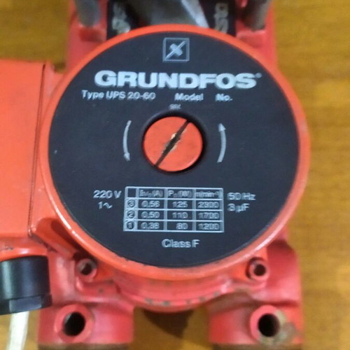 Grundfos double circulator pump used, functional