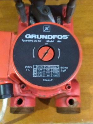 Grundfos double circulator pump used, functional