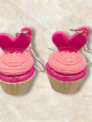 Cupcake earrings new, small