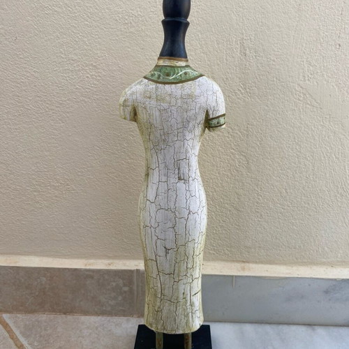 Wooden decorative doll like new