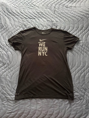 Nike t-shirt used, size large, black with glow-in-the-dark prints