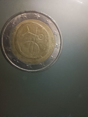 Portugal 2 euro 2009 Emu coin used, circulated
