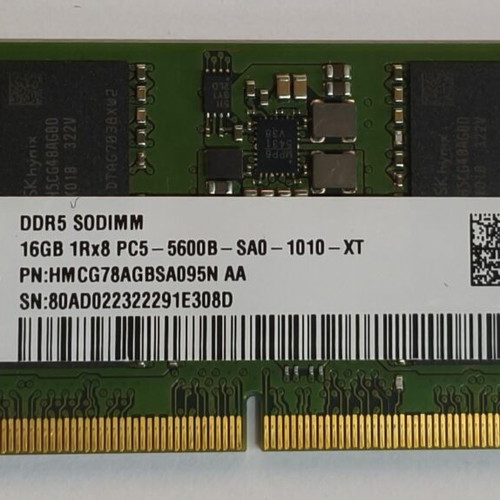 SK Hynix 16GB DDR5 SO-DIMM 5600MHz RAM for laptop