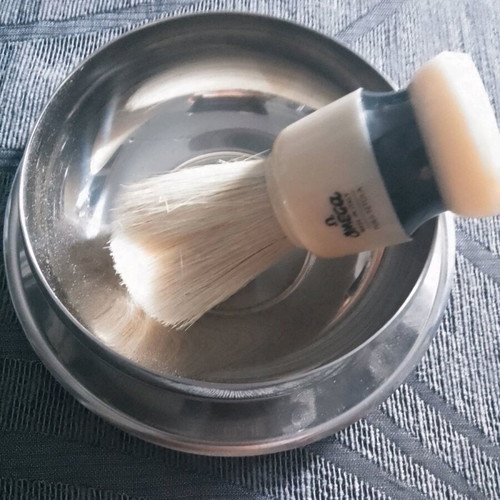 Vintage shaving set like new, inox