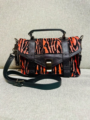 Proenza Schouler PS1 crossbody bag like new, black and orange