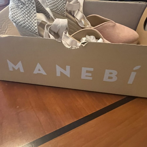 Manebi espadrilles pink size 36 new