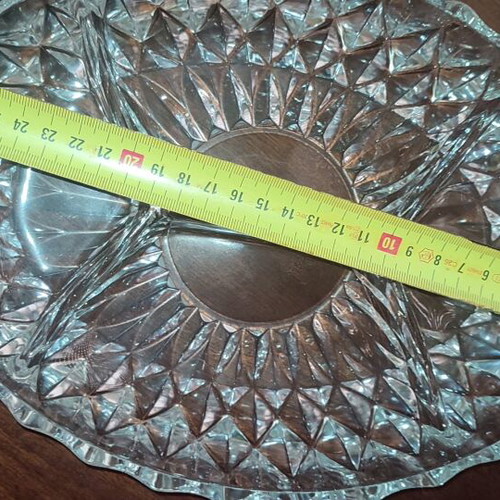 Vintage crystal platters for nuts like new