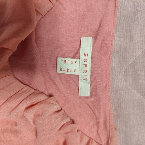 Esprit peach dress like new, silk-like fabric, fits up to large